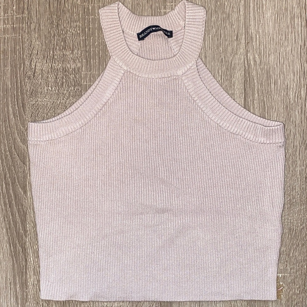 Brandy Melville Crop Top Halter Sweater